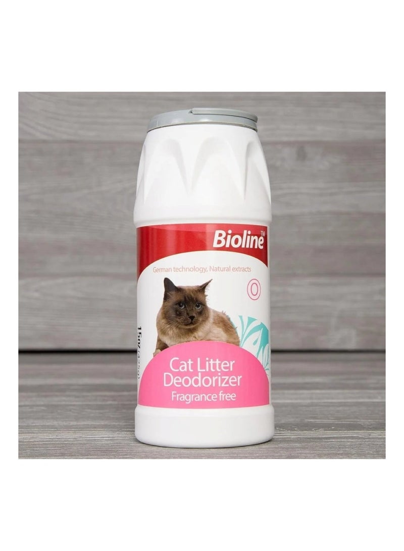 Bioline Cat Litter Deodorizer – Natural, Eco-Friendly, Fragrance-Free (425 g, White/Maroon) - Image 3